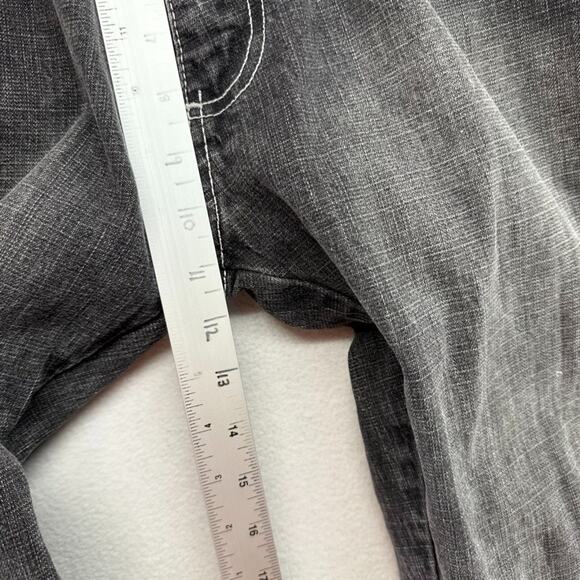 Vintage Southpole Jeans Fits 30x30 Black Faded Staight Baggy MISSING BUTTON y2k - Picture 5 of 11